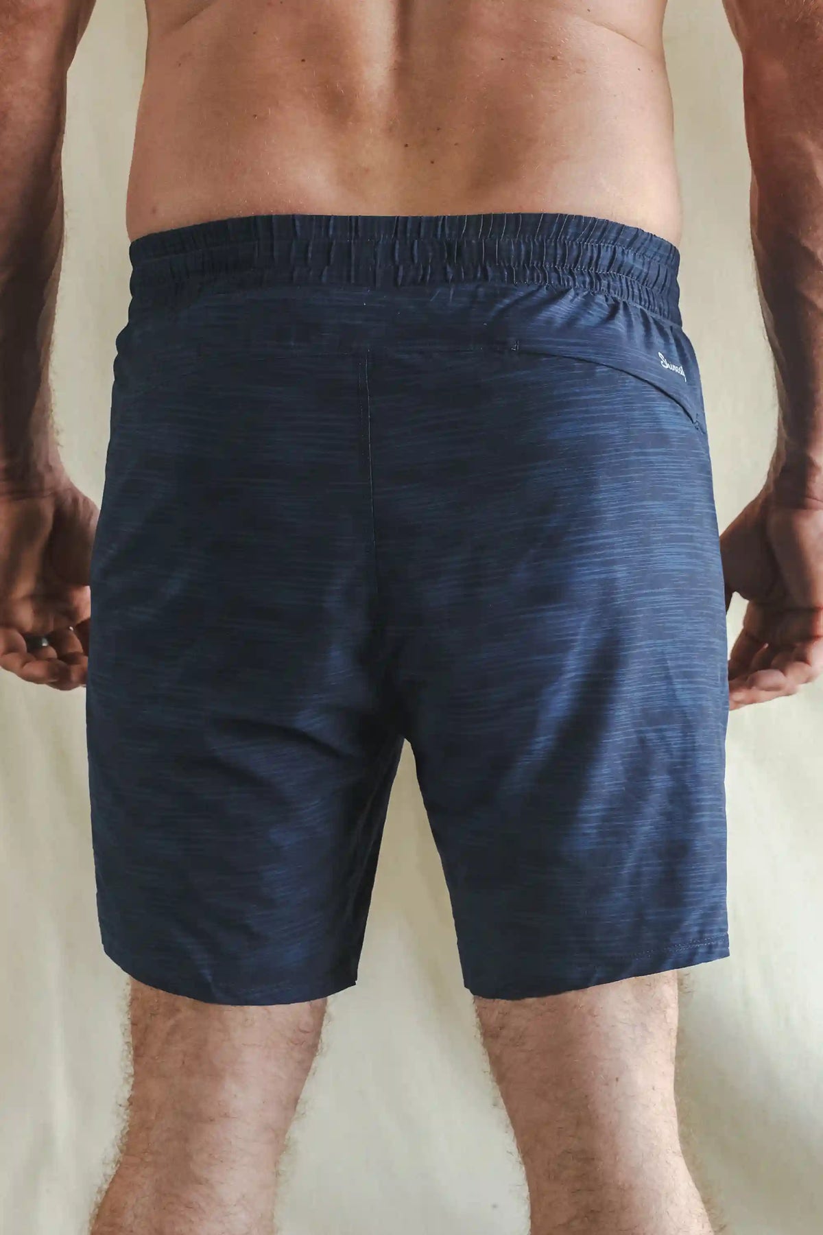 The Cardio King | Navy Space Dye Ball Hammock® 7 Inch Athletic Shorts
