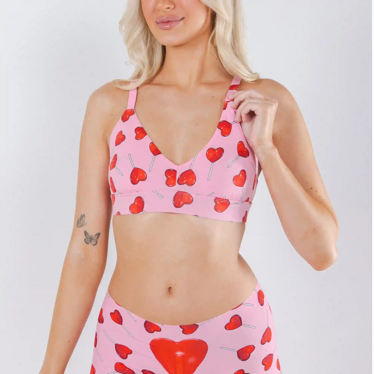 The Suckered In | Heart Lollipop Boob Hammock™ Plunge Bralette