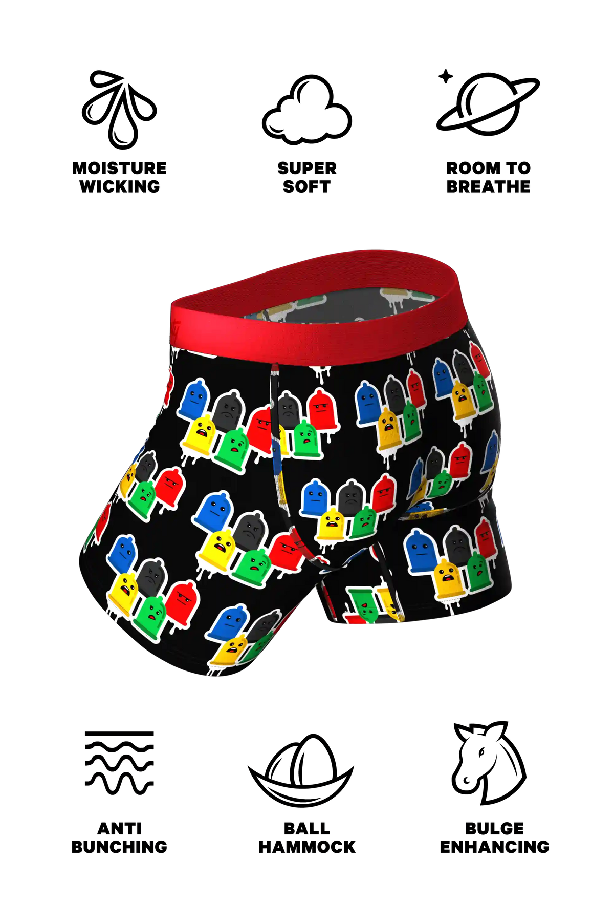 The Village Armor | Condom Ball Hammock® Boxer Briefs With Fly