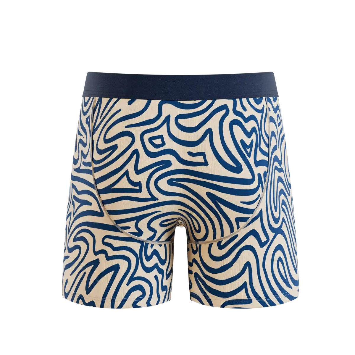 The Rio Grande | Abstract Navy Line Ball Hammock® Pouch Underwear
