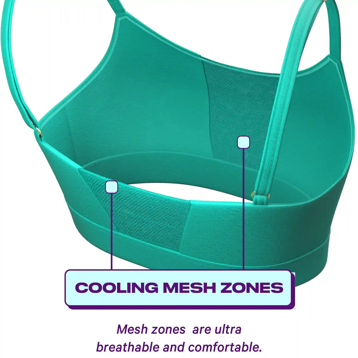 The Young Grasshopper | Green paradICE™ Boob Hammock™ Cooling Bralette
