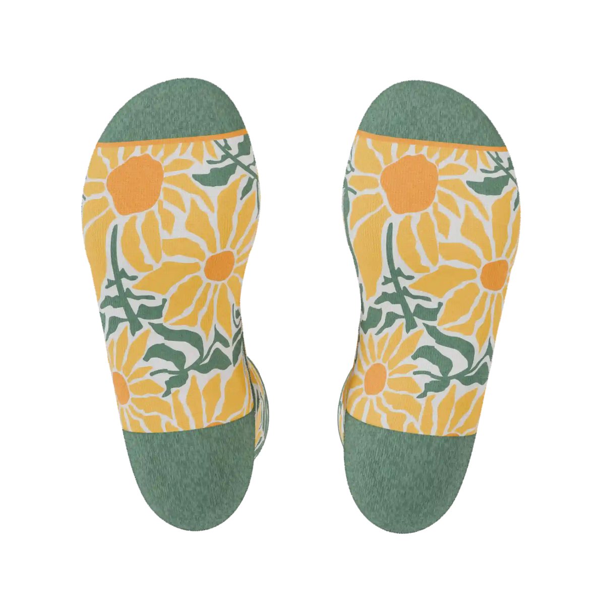 The June Bug | Sunflower Heel Hammock™ Quarter Crew Socks