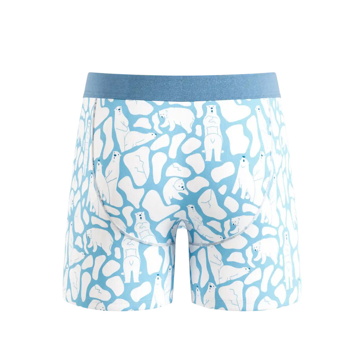 The Polar Polka | Polar Bear Scene Ball Hammock® Pouch Underwear With Fly