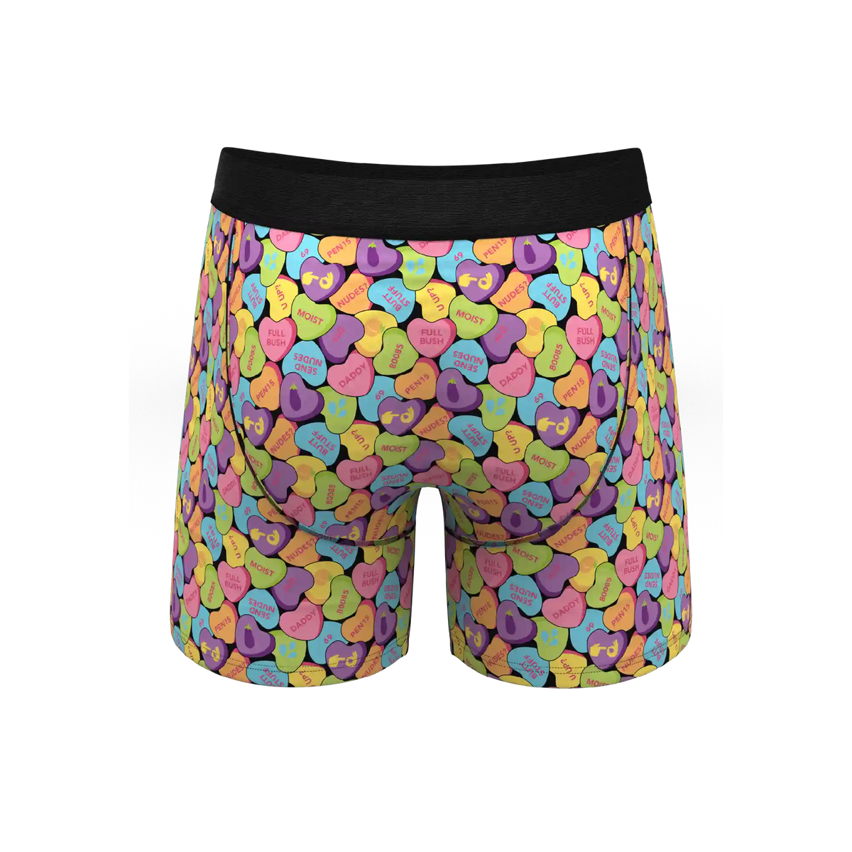 The Candy Crush | Candy Hearts Ball Hammock® Pouch Underwear With Fly