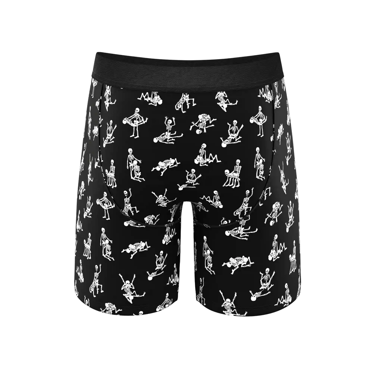 The Bare Back Bones | Glow in the Dark Skeletons Ball Hammock® Boxer - Long Leg
