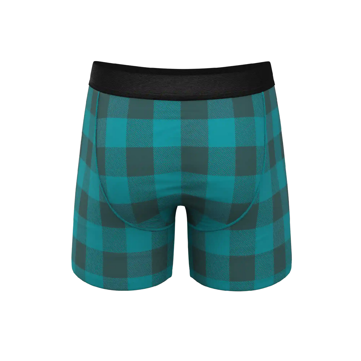 The Plaid And Simple | Green Buffalo Check Ball Hammock® Pouch Underwear