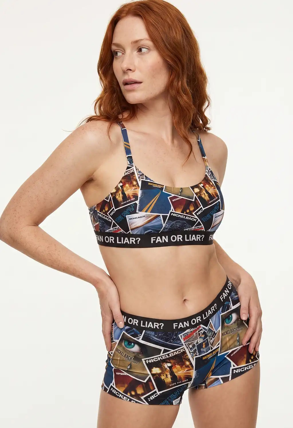 The Fan or Liar | Shinesty X Nickelback Albums Bralette