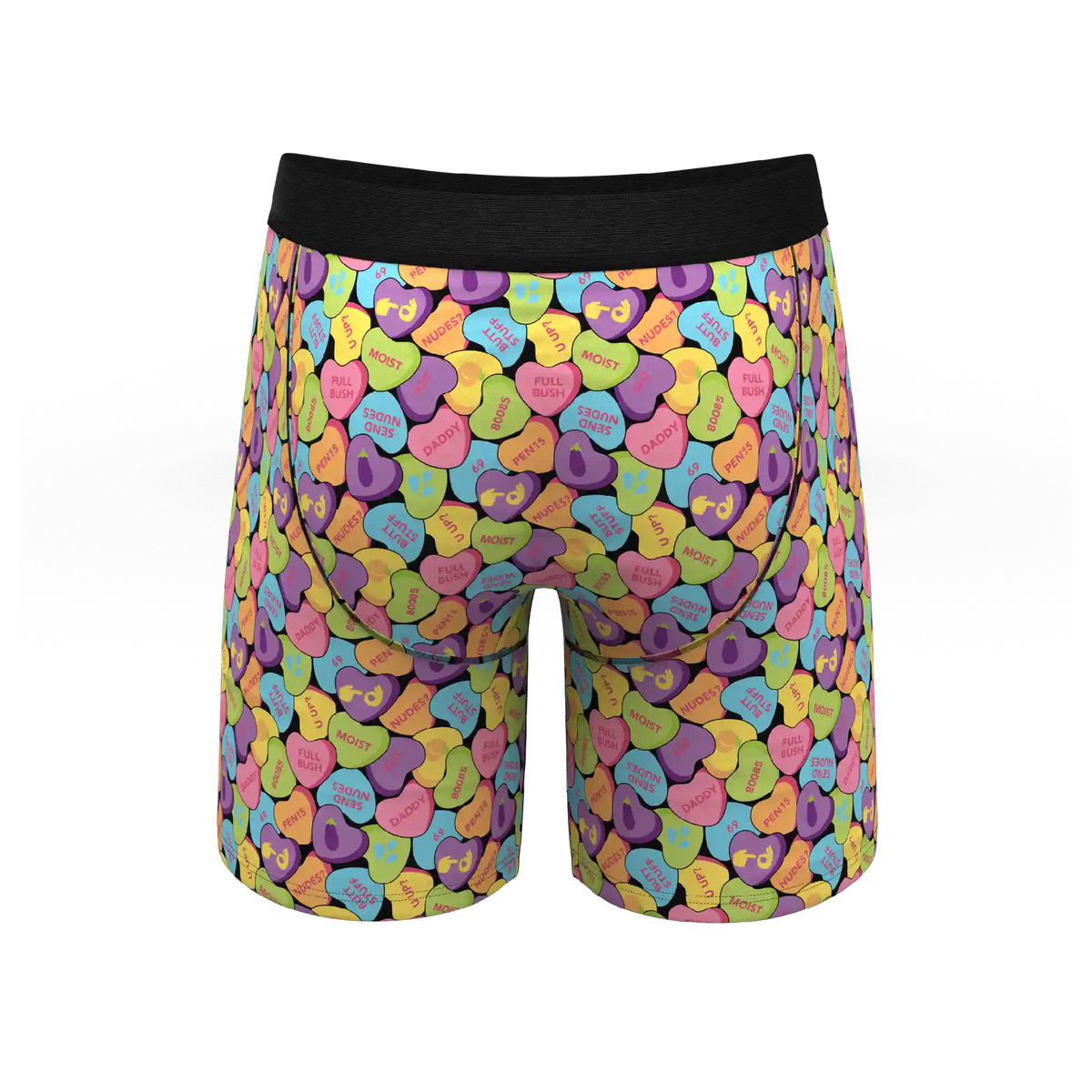 The Candy Crush | Candy Hearts Ball Hammock® Boxer - Long Leg