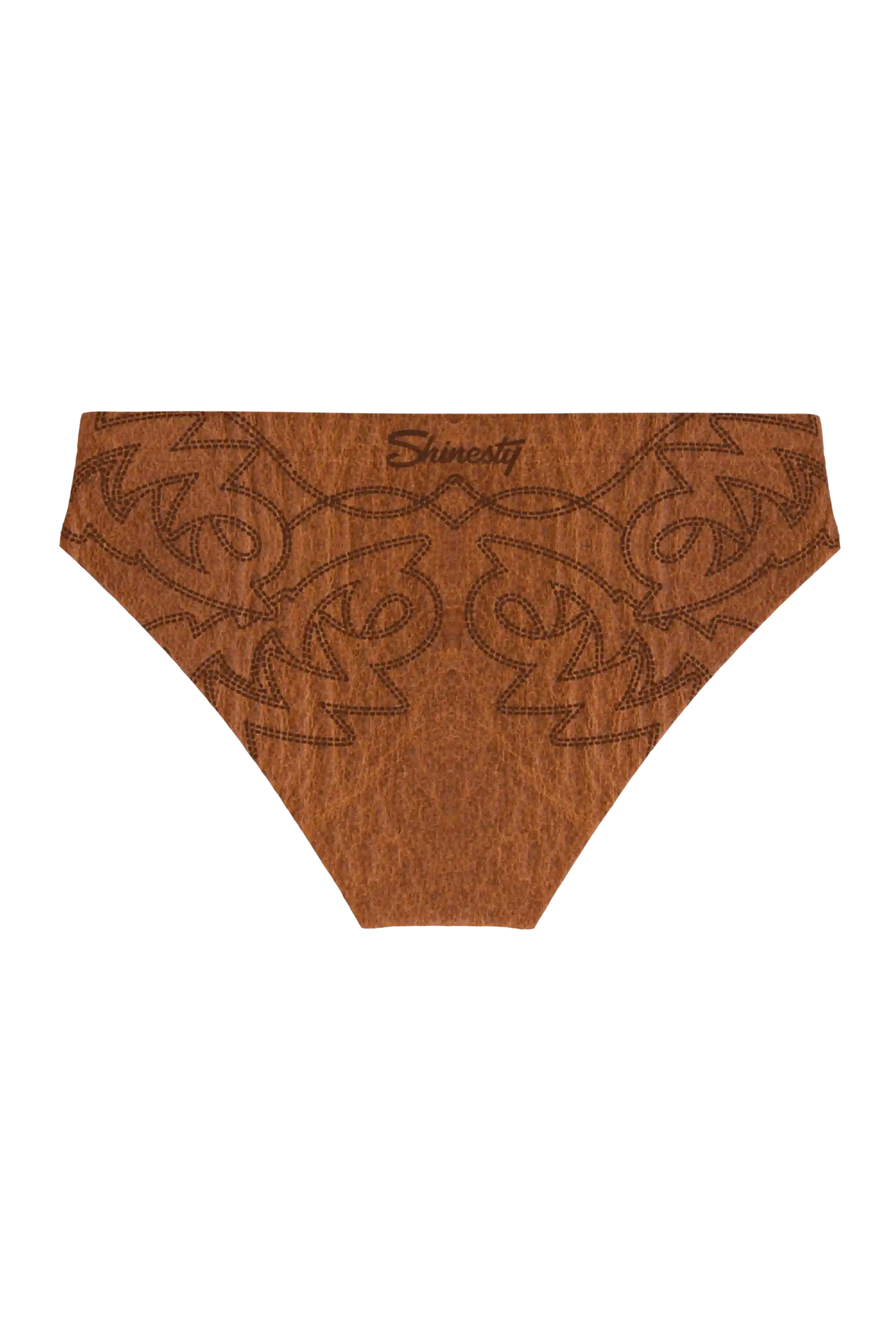 The Reverse Chaps | Western Faux Cracked Leather Ball Hammock® Pouch Swim Brief