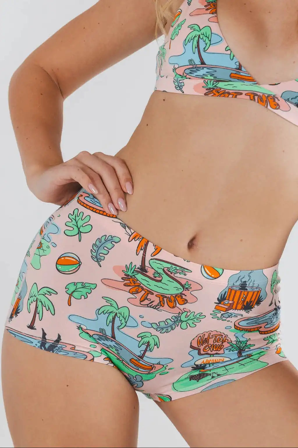 The Motel Hotel | Palm Springs Tropical Modal Boyshort Underwear