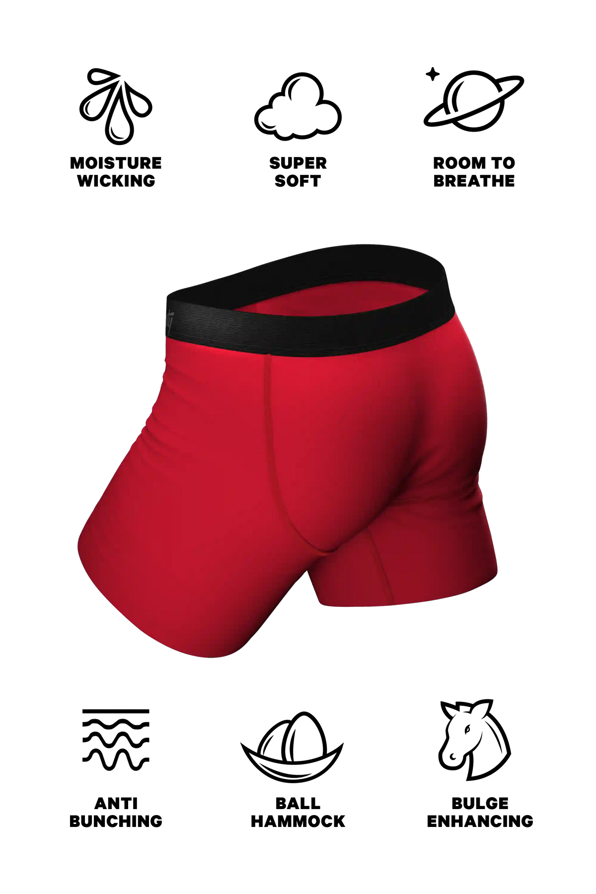 The Nutcrack-Him | Holiday Ball Hammock® Pouch Underwear With Fly