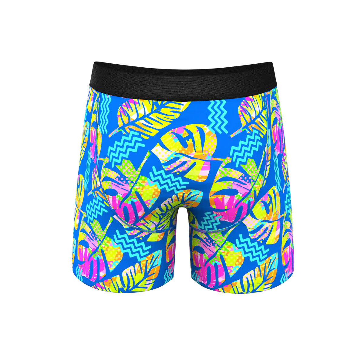 The Oahu Rendezvous | Tropical Leaves Ball Hammock® Pouch Underwear