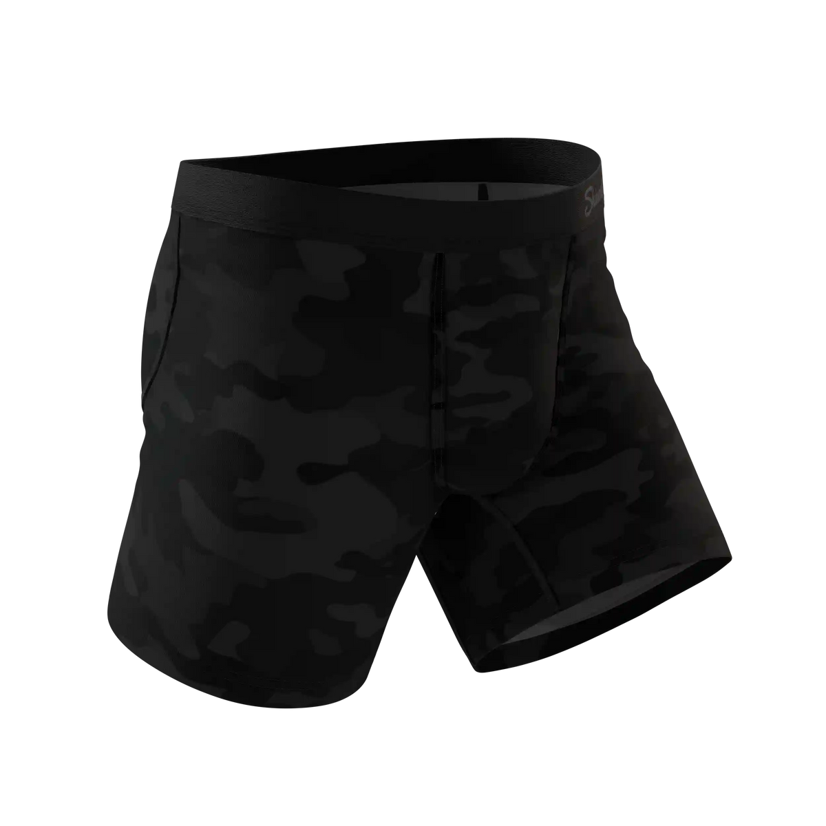 The Darkside | Black Camouflage Fart Proof Ball Hammock® Pouch Underwear