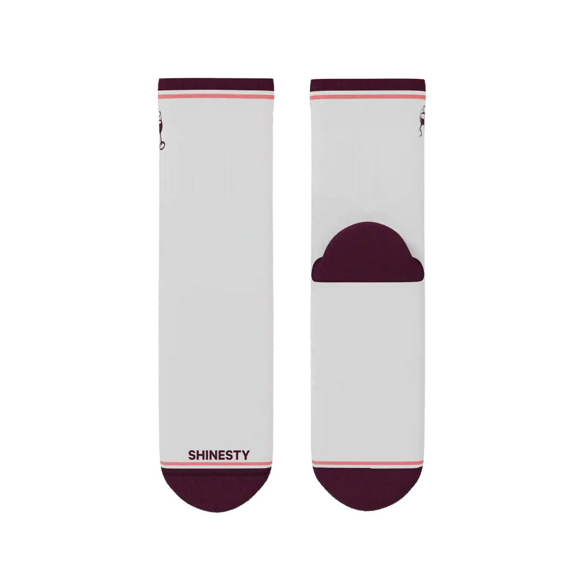 The Grape Juice | Red Wine Heel Hammock™ Quarter Crew Socks