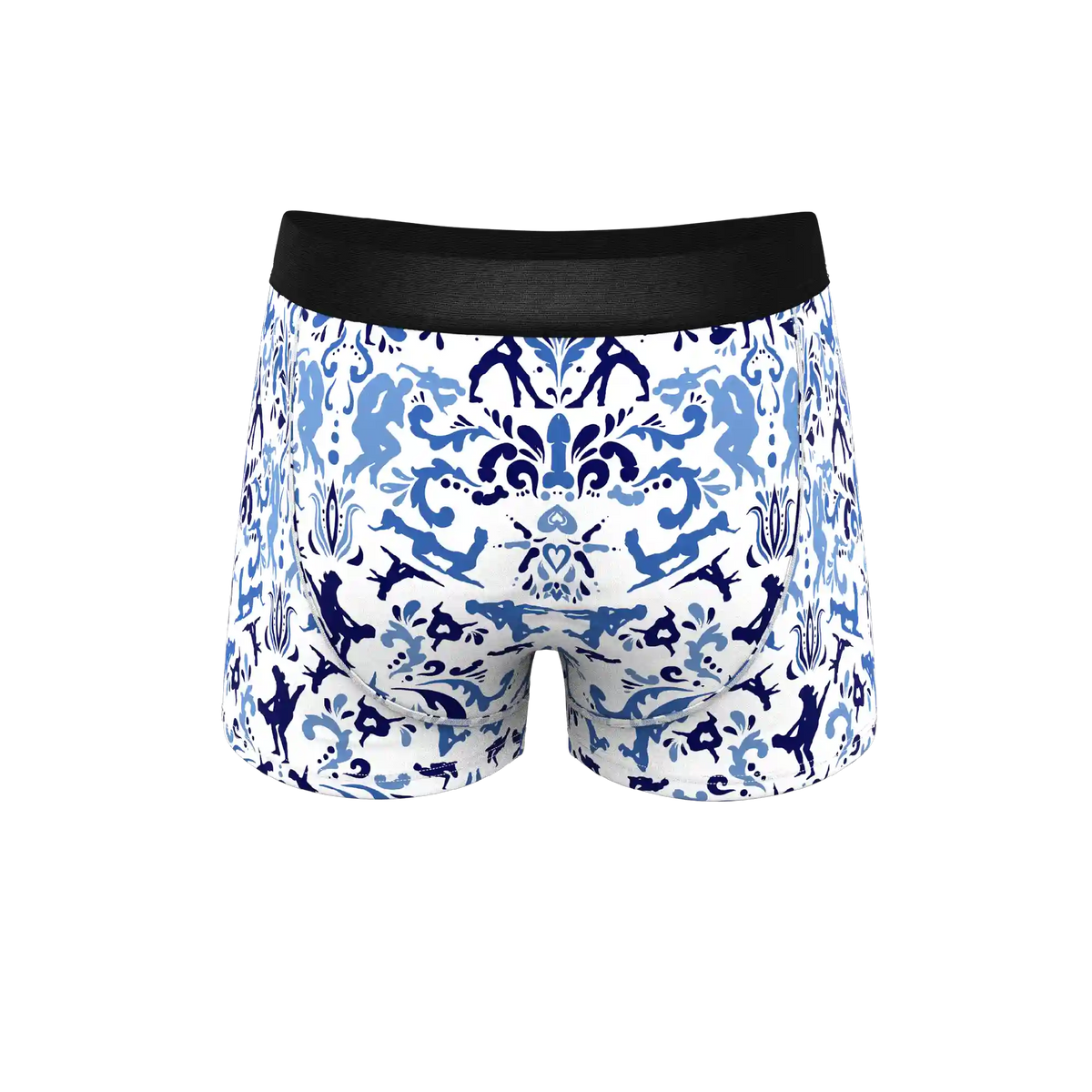 The Risqué Rorschach | Blue Willow Ball Hammock® Pouch Trunks Underwear