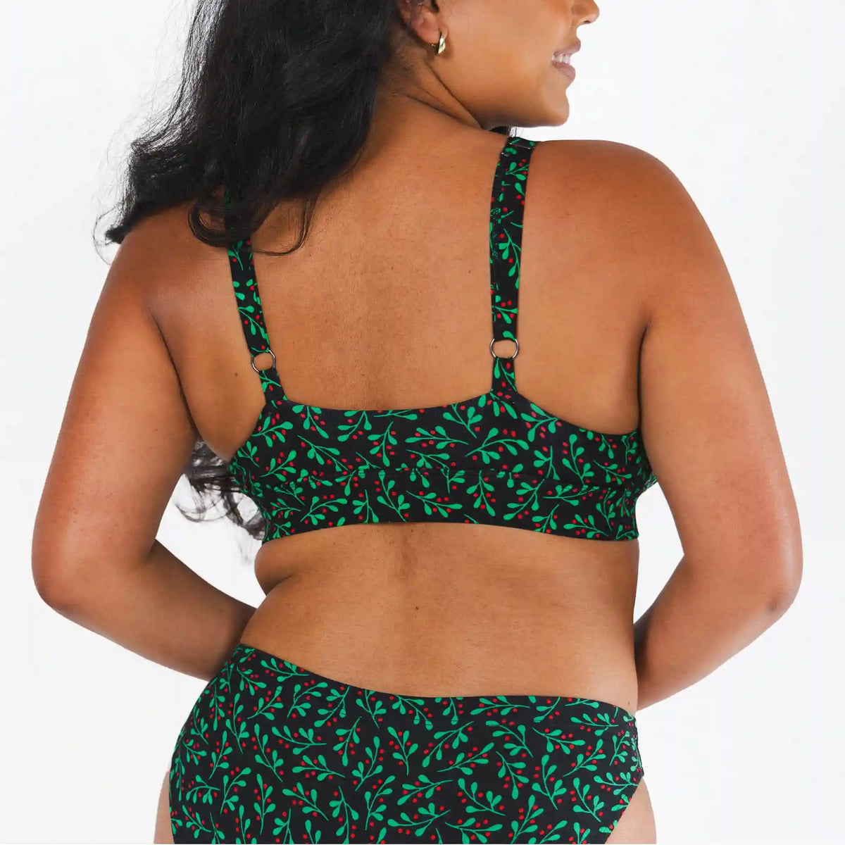 The Kiss Me There | Mistletoe Boob Hammock™ Plunge Bralette