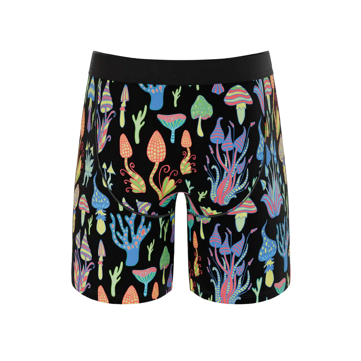 The Super Shroom | Neon Mushrooms Ball Hammock® Boxer - Long Leg