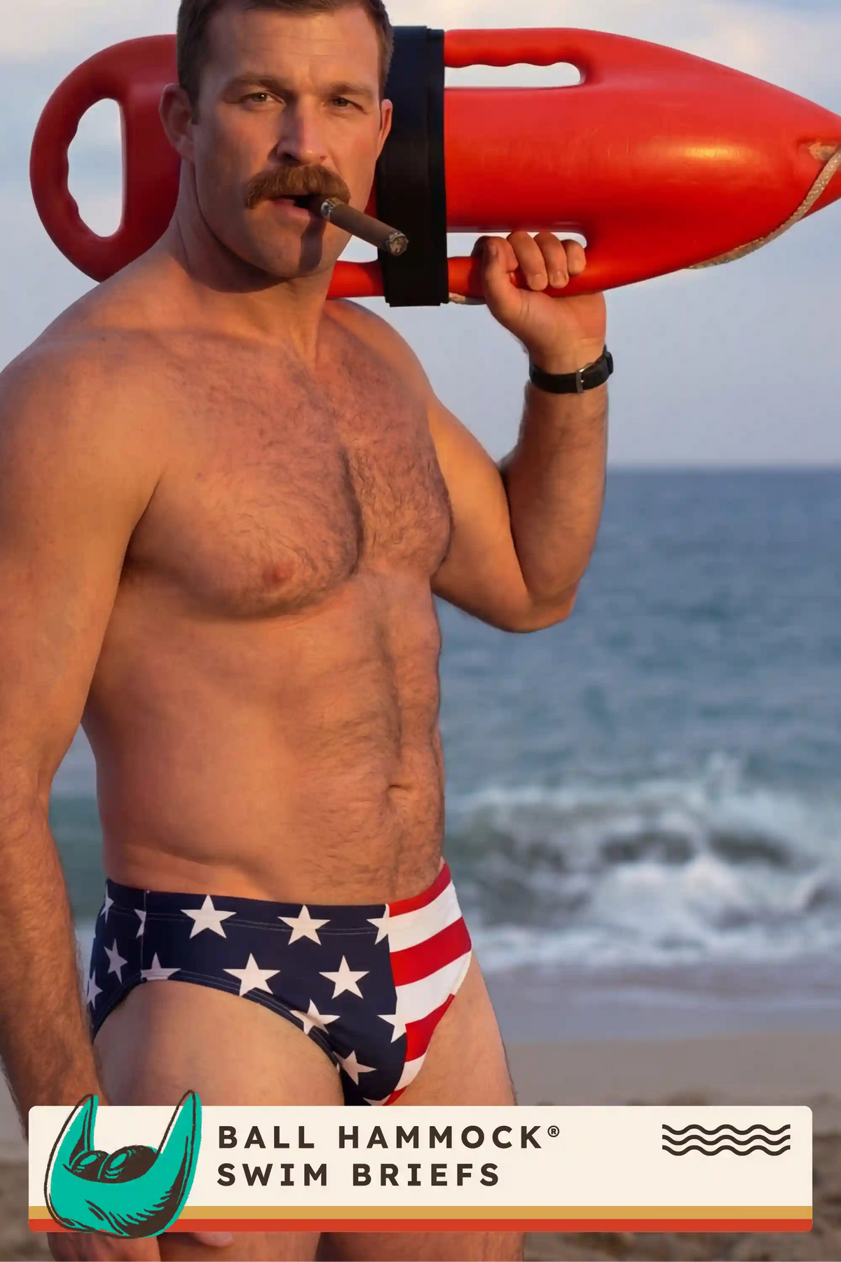 The Unsurpassed Ass | American Flag Ball Hammock® Pouch Swim Briefs