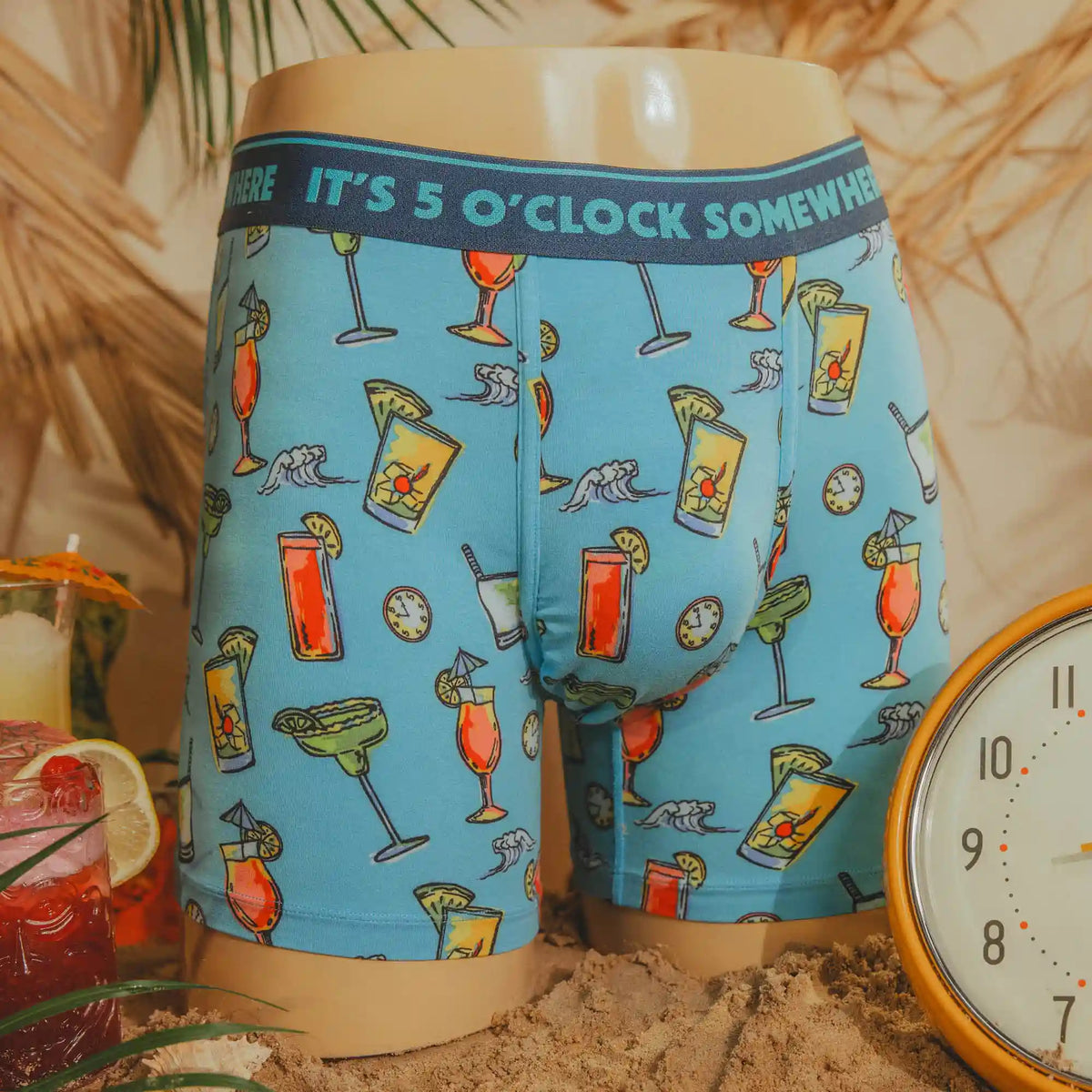 The Cocktail Hour | Shinesty x Margaritaville® Ball Hammock® Boxer - Long Leg
