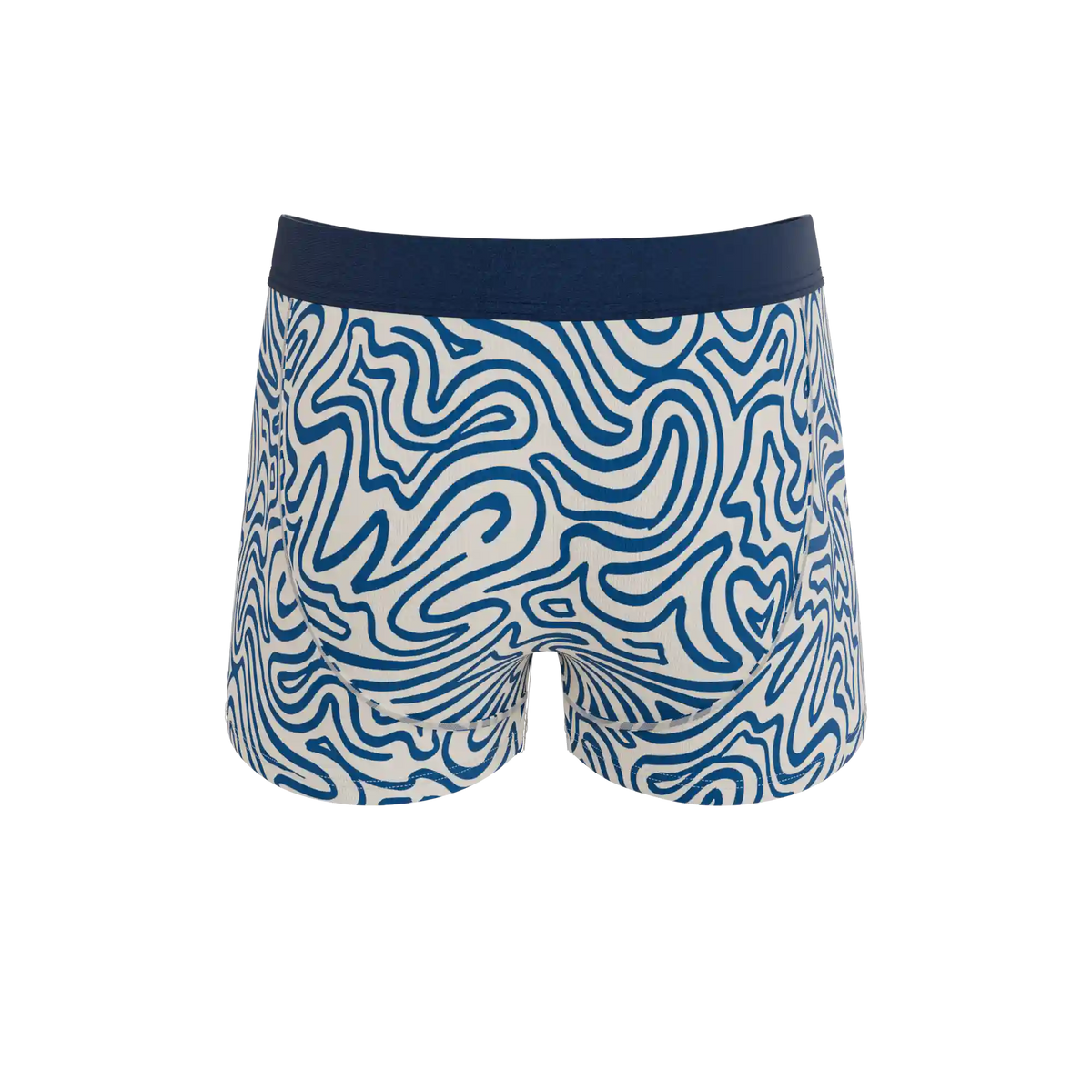 The Rio Grande | Abstract Navy Line Ball Hammock® Pouch Trunks Underwear