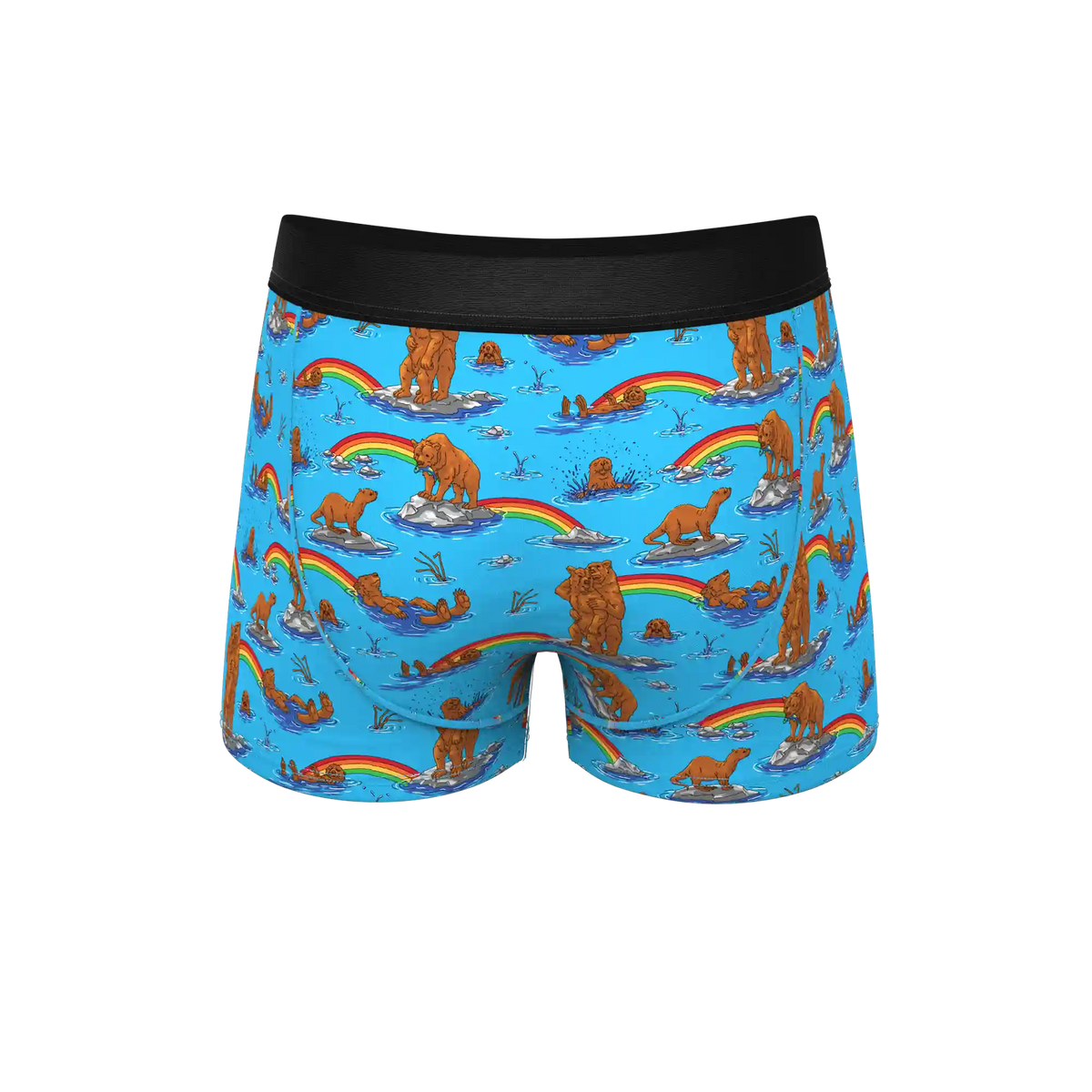 The Bear | Bear and Otter Rainbow Ball Hammock® Pouch Trunks Underwear