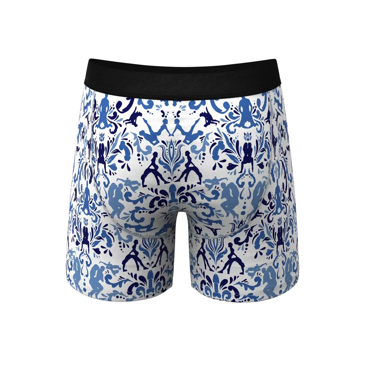 The Risqué Rorschach | Blue Willow Ball Hammock® Pouch Underwear