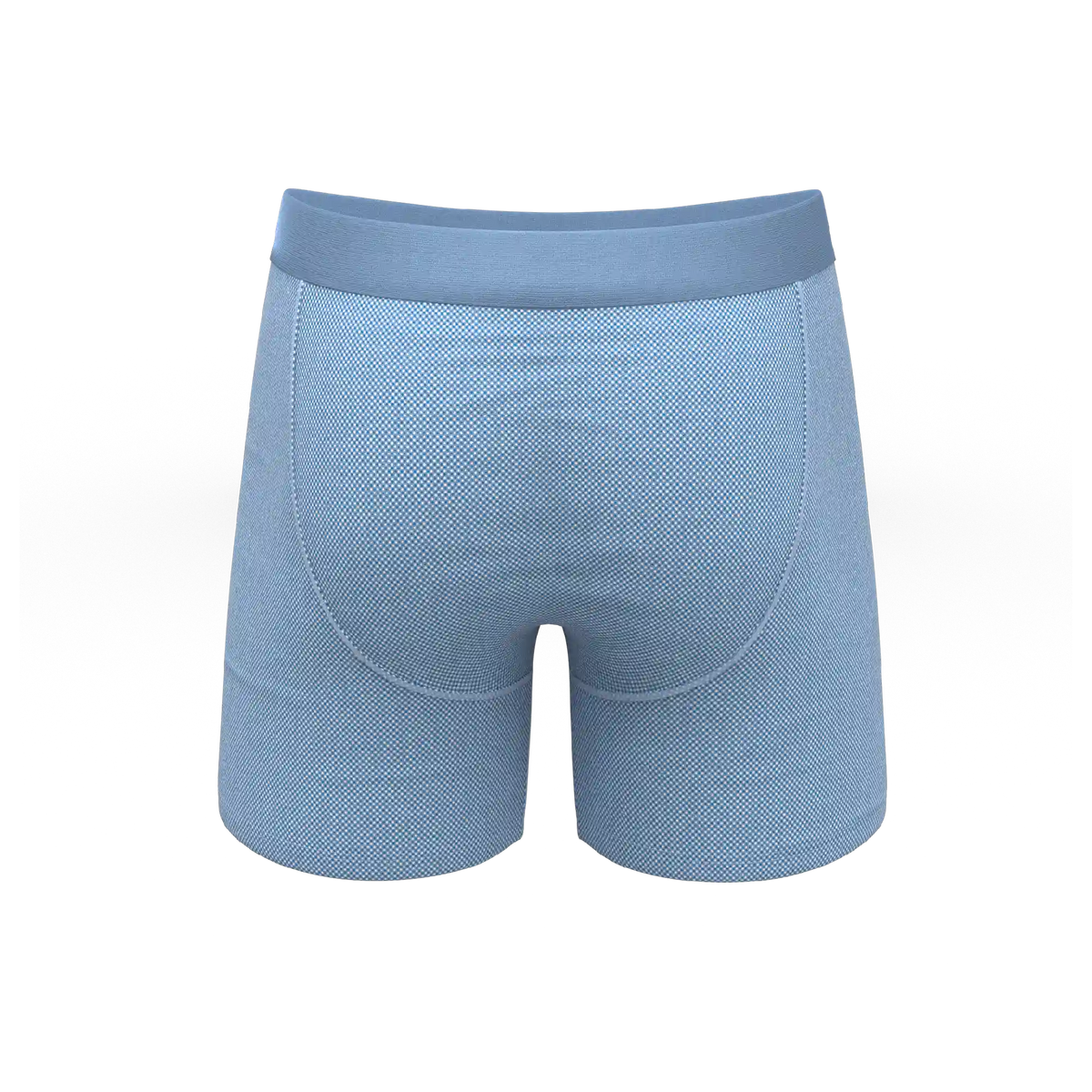 The Chambray All Day | Blue Chambray Ball Hammock® Pouch Underwear With Fly