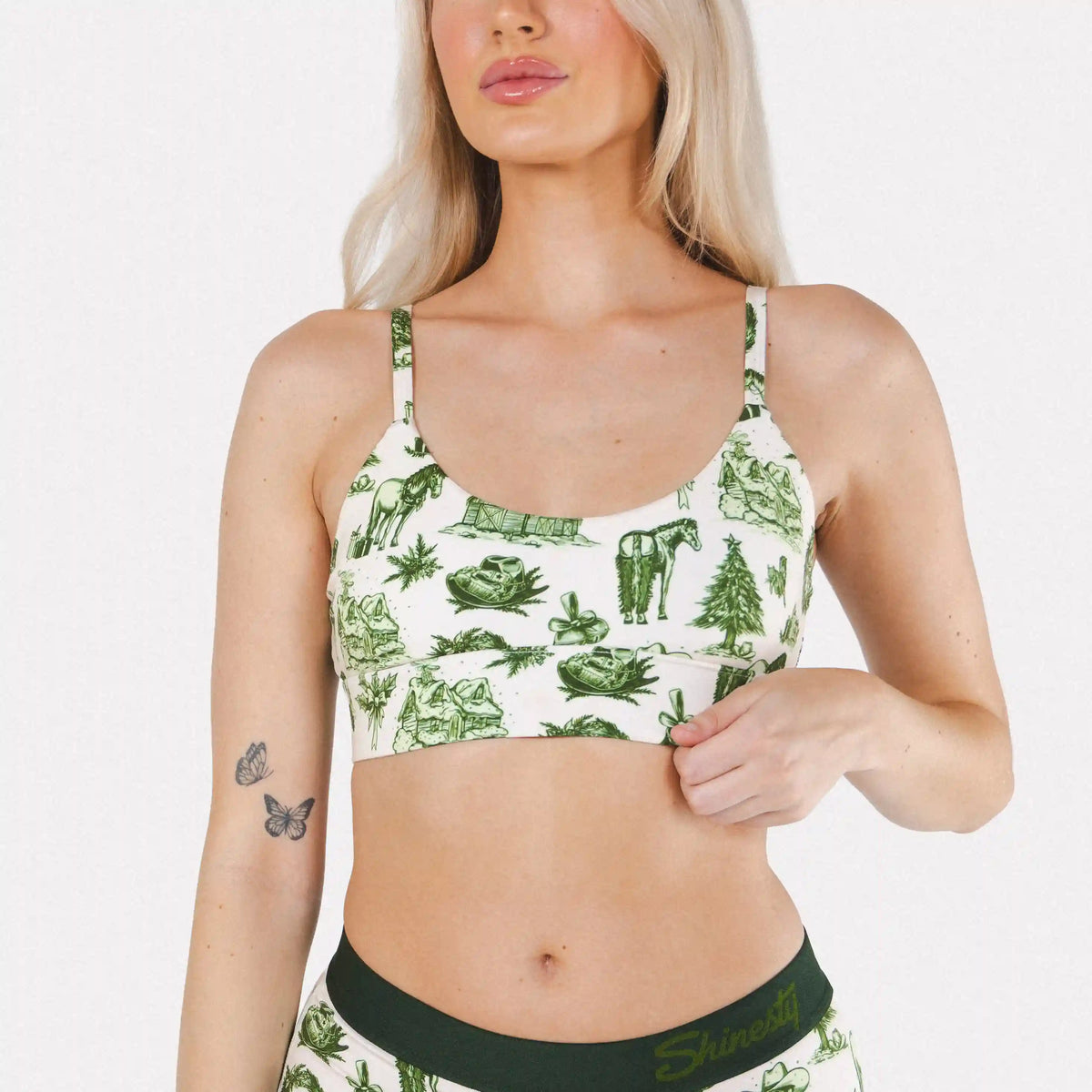 The Western Wonderland | Western Toile Boob Hammock™ Scoop Bralette