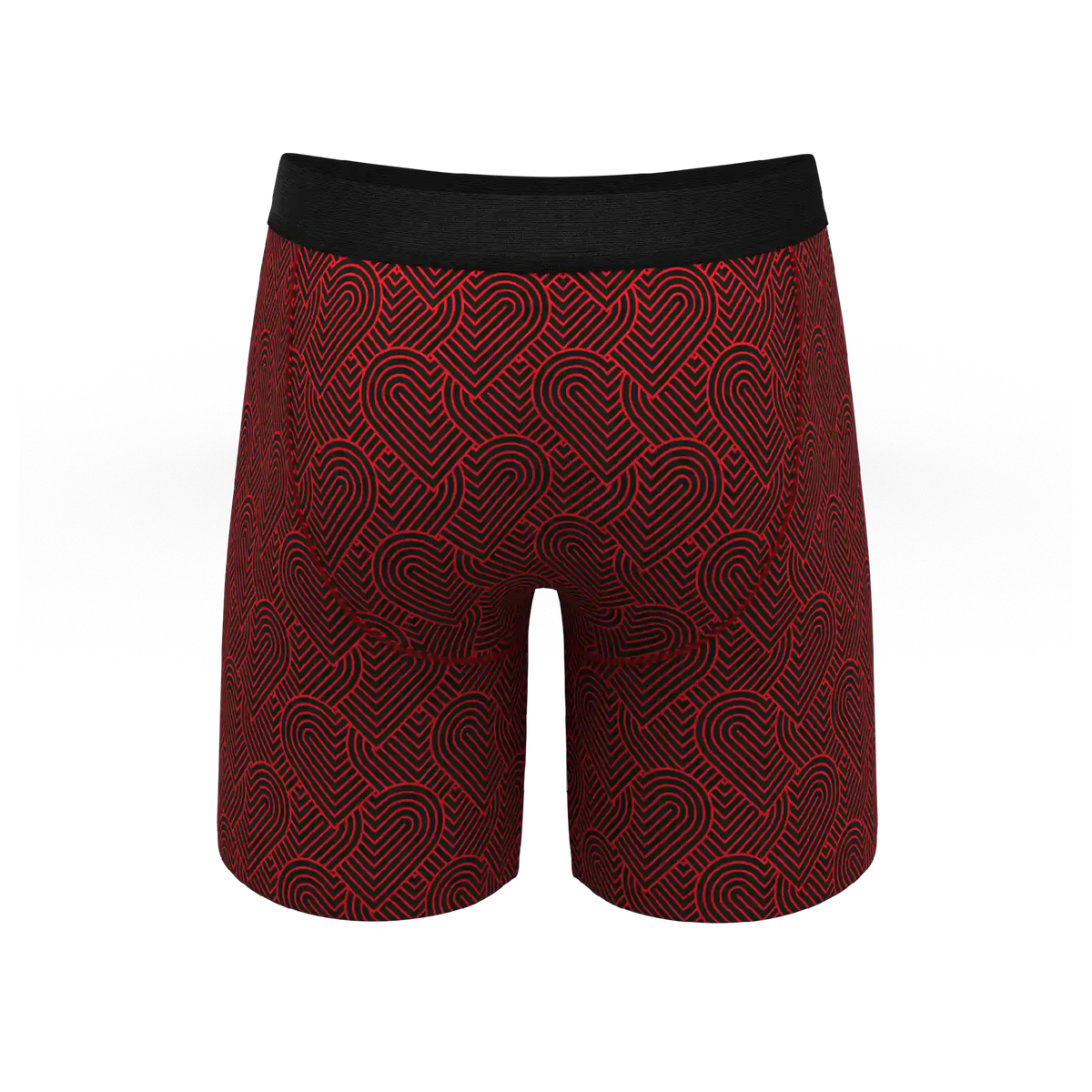 The Cherub | Geometric Hearts Ball Hammock® Boxer - Long Leg