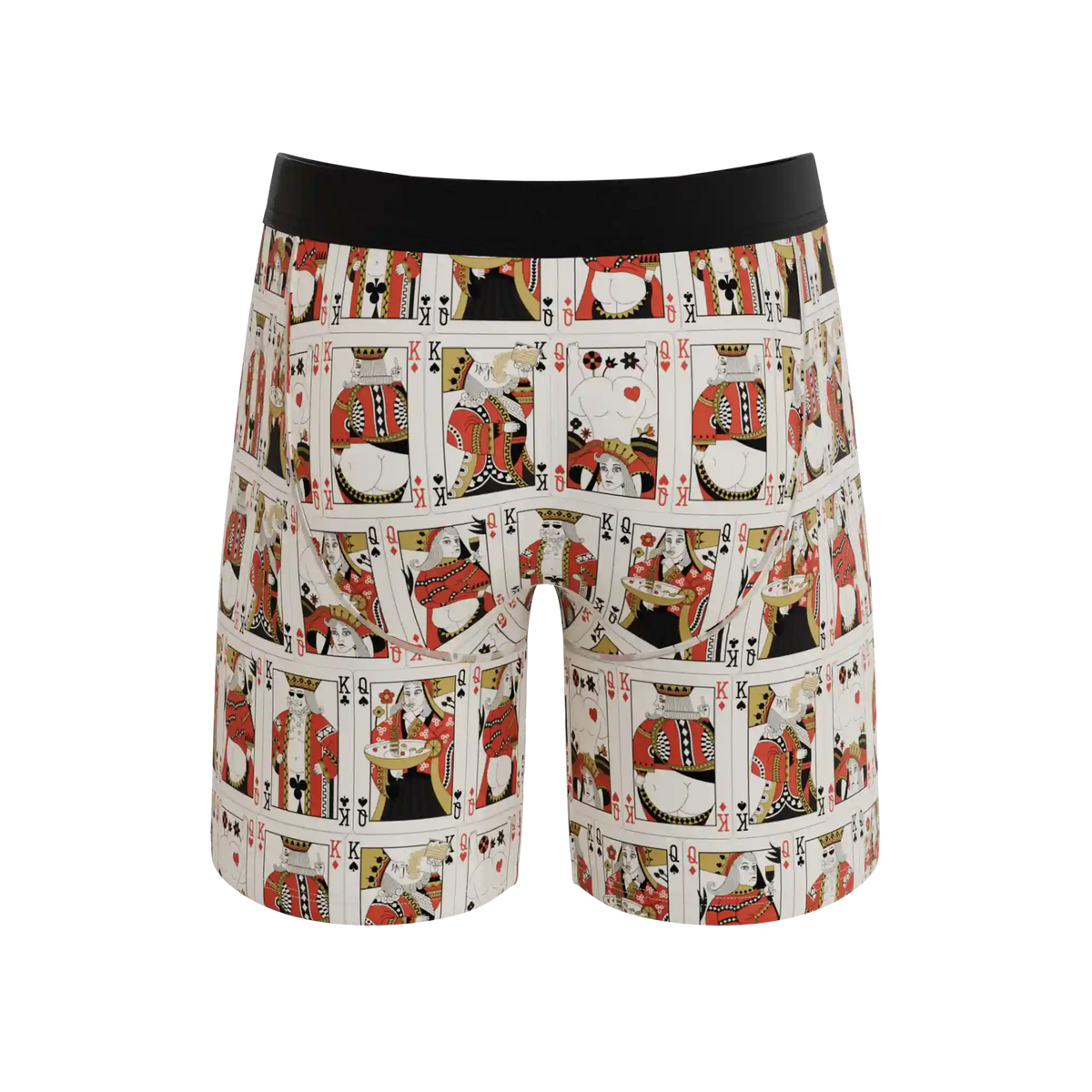 The Bottomless Blackjack | Vintage Playing Cards Ball Hammock® Boxer - Long Leg