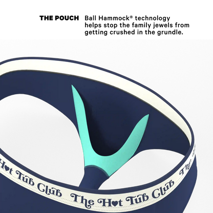 The Jet Set | Hot Tub Club Navy Ball Hammock® Pouch Underwear Briefs