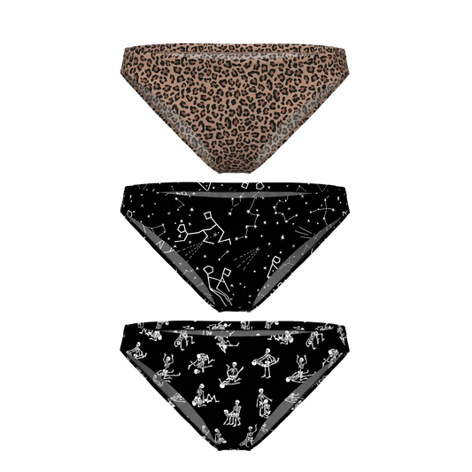 The Naughty Bests | Bikini Underwear 3 Pack