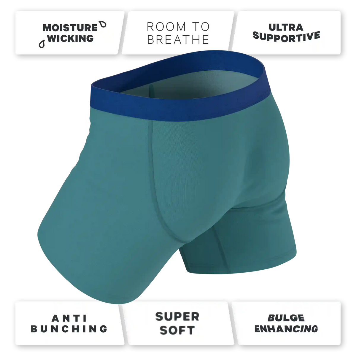 The Curacao | Teal Ball Hammock® Pouch Underwear