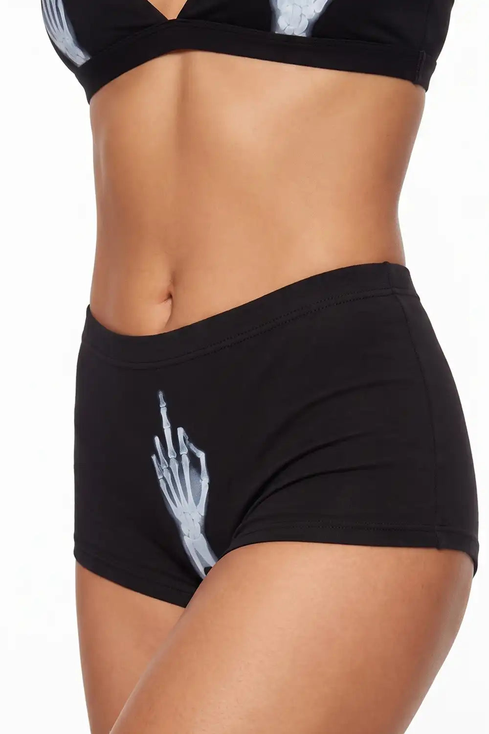 The XXX Ray | Middle Finger X Ray Modal Boyshort Underwear