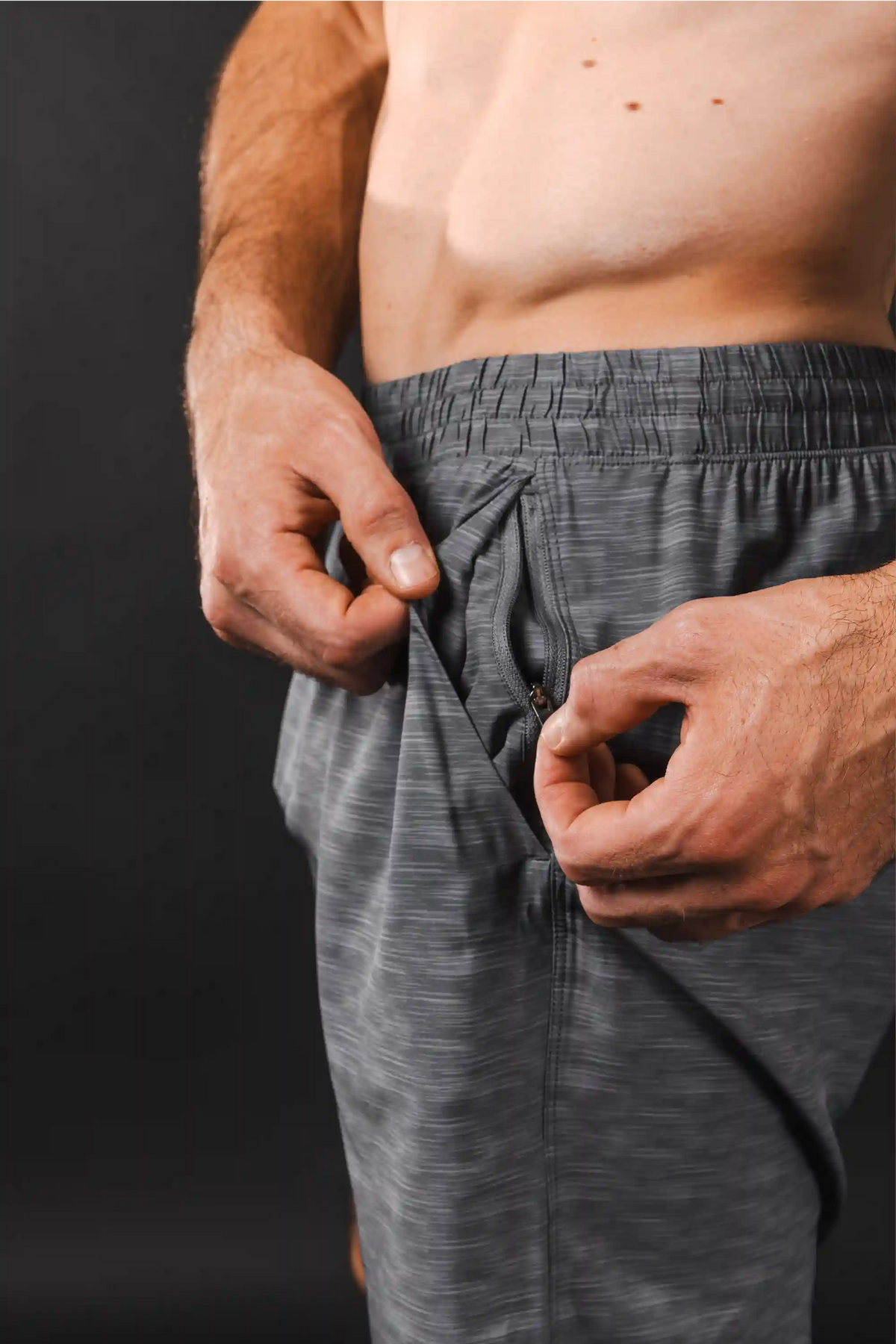 The Finish Line | Grey and Red Ball Hammock® 7 Inch Athletic Shorts