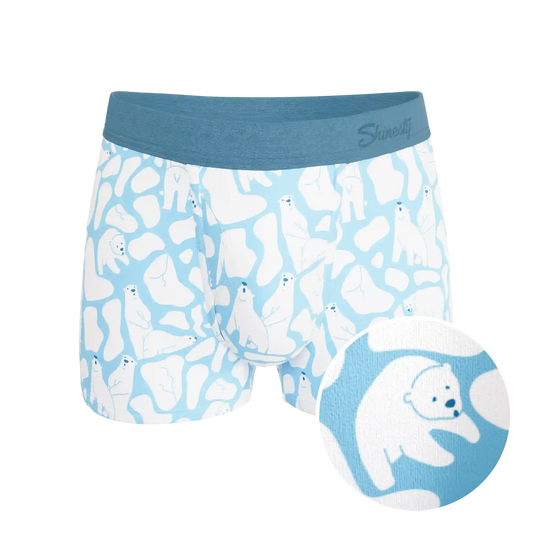 The Polar Polka | Polar Bear Scene Ball Hammock® Pouch Trunks Underwear
