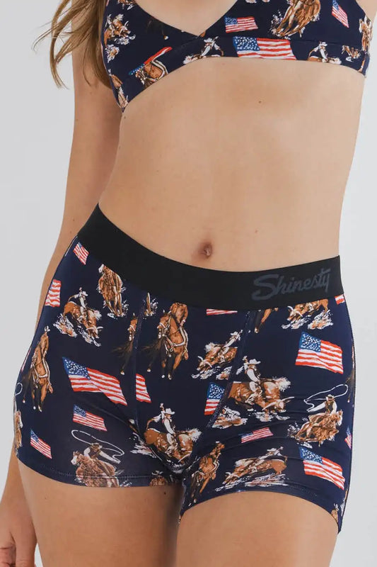 The Bootstraps & Chaps | Americana Cowboy Women’s Boxers