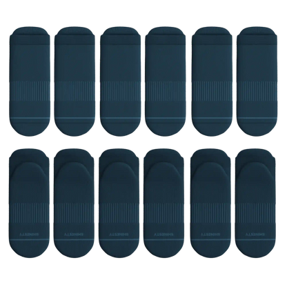The Big Blue | Heel Hammock™ Ankle Socks 6 Pack