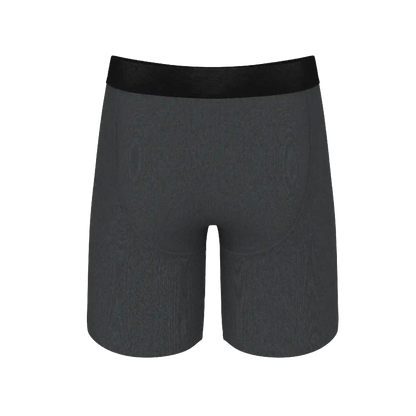 The Basalt | Heather Charcoal Ball Hammock® Boxer - Long Leg