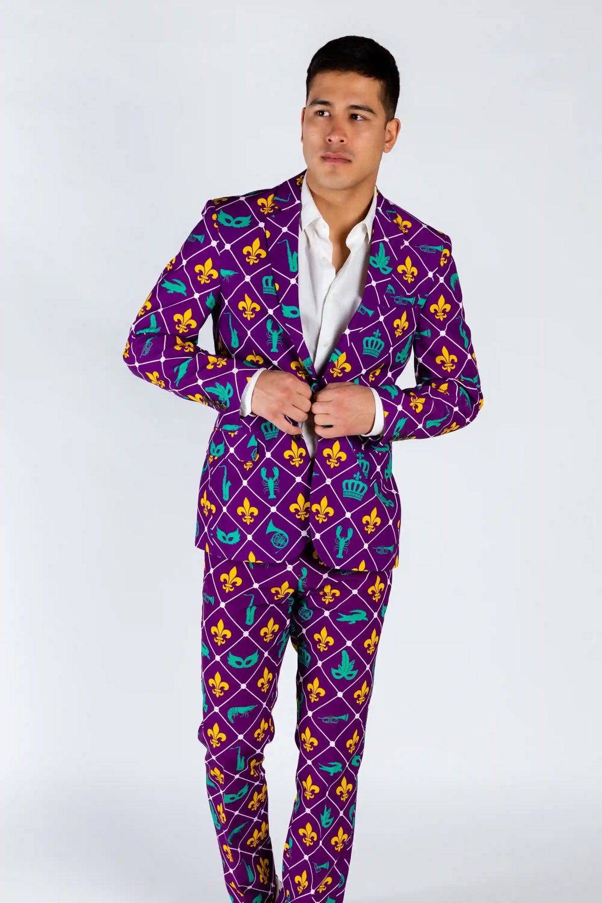 The Bourbon St. Special | Mardi Gras Diamond Suit