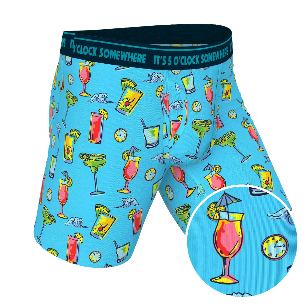 The Cocktail Hour | Shinesty x Margaritaville® Ball Hammock® Boxer - Long Leg