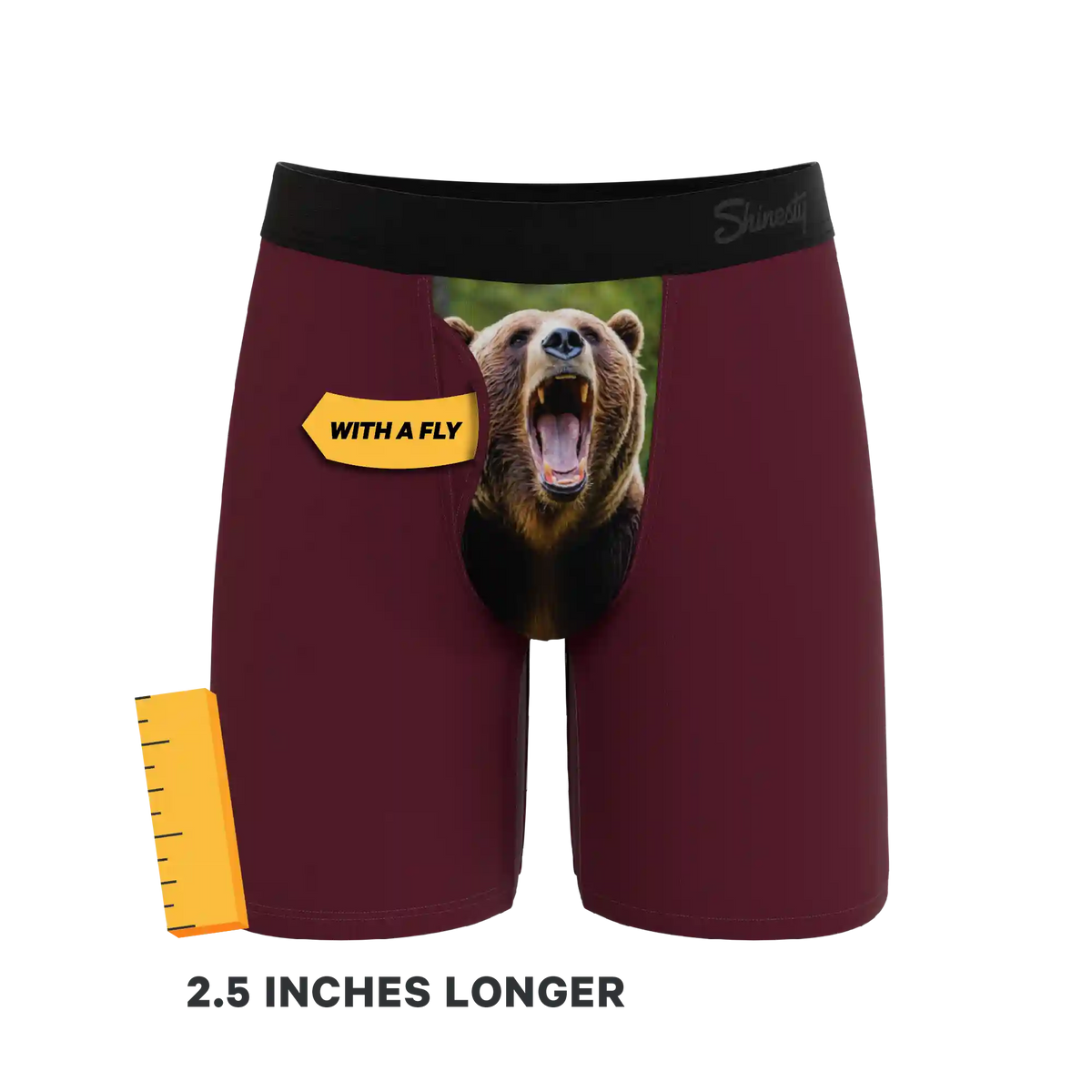 The Scare Bear | Grizzly Bear Ball Hammock® Boxer - Long Leg