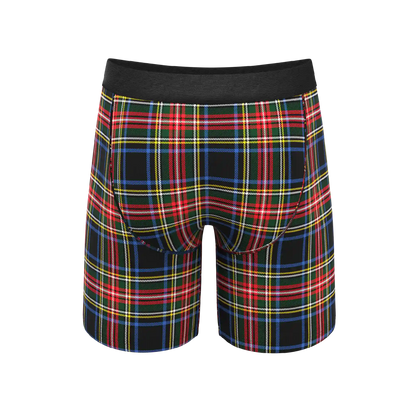 The Cappuccino | Holiday Tartan Plaid Ball Hammock® Boxer - Long Leg
