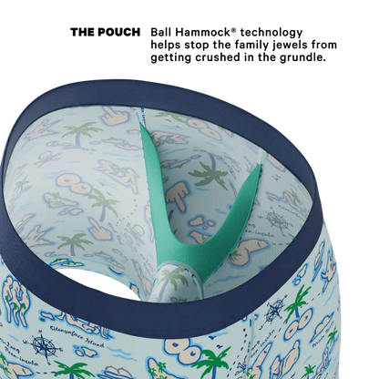 The Pirate's Booty | Naughty Map Ball Hammock® Pouch Underwear