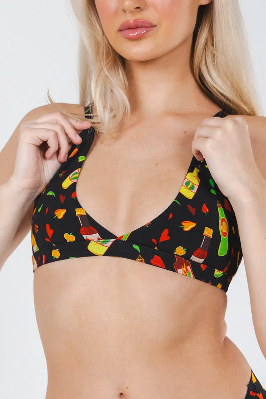 The Gotcha Sriracha | Hot Sauce Boob Hammock™ Triangle Bralette
