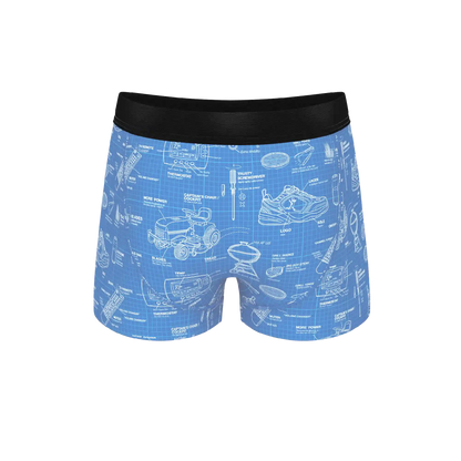The Man With A Plan | Blueprint Ball Hammock® Pouch Trunks Underwear