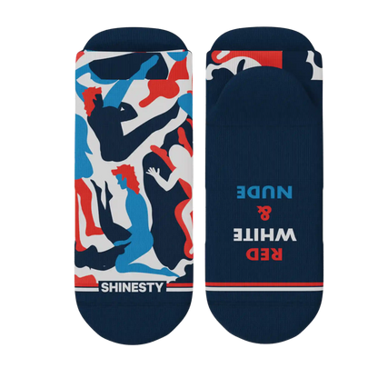 The Grand Finale | USA Camouflage Heel Hammock™ Ankle Socks
