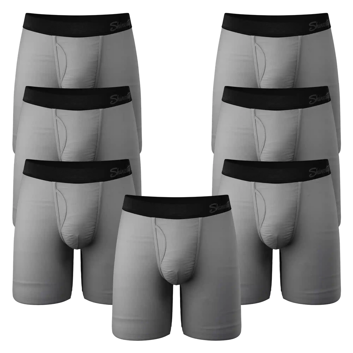 The 50 Shades | Long Leg Ball Hammock® Pouch Underwear With Fly 7 Pack
