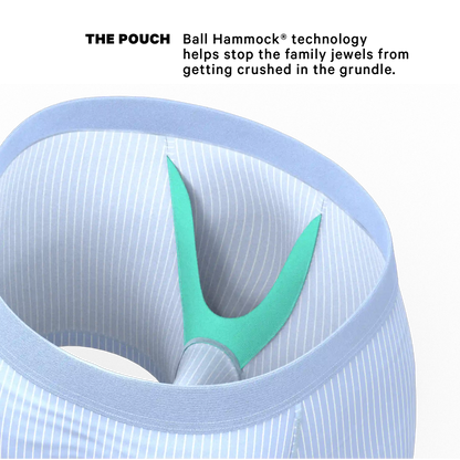 The Venus | Light Blue Stripe Ball Hammock® Pouch Underwear