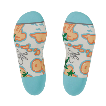 The Pirate's Booty | Naughty Map Heel Hammock™ Ankle Socks